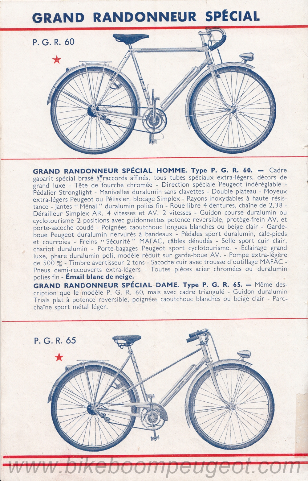 Peugeot 1949 France Brochure